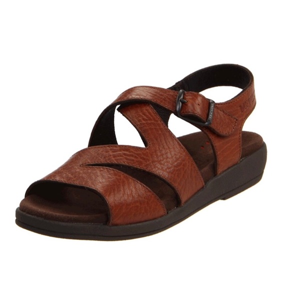 Mephisto Shoes - Mephisto Altina Brown Leather Sandals 40